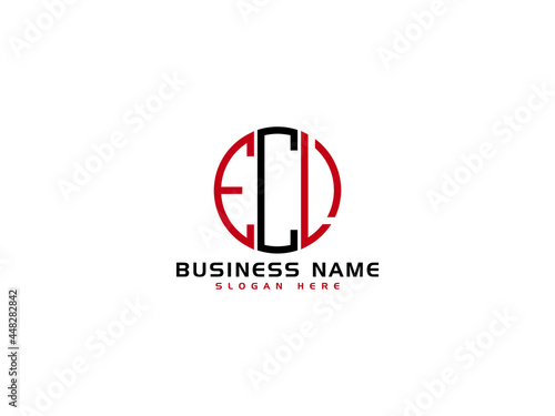 Creative ECL Logo Letter Vector Image Design For Business