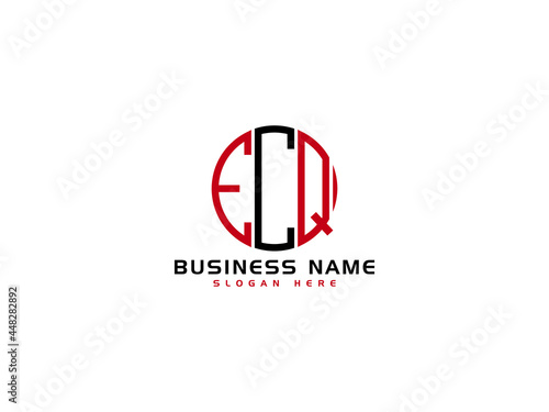 Creative ECQ Logo Letter Vector Image Design For Business photo