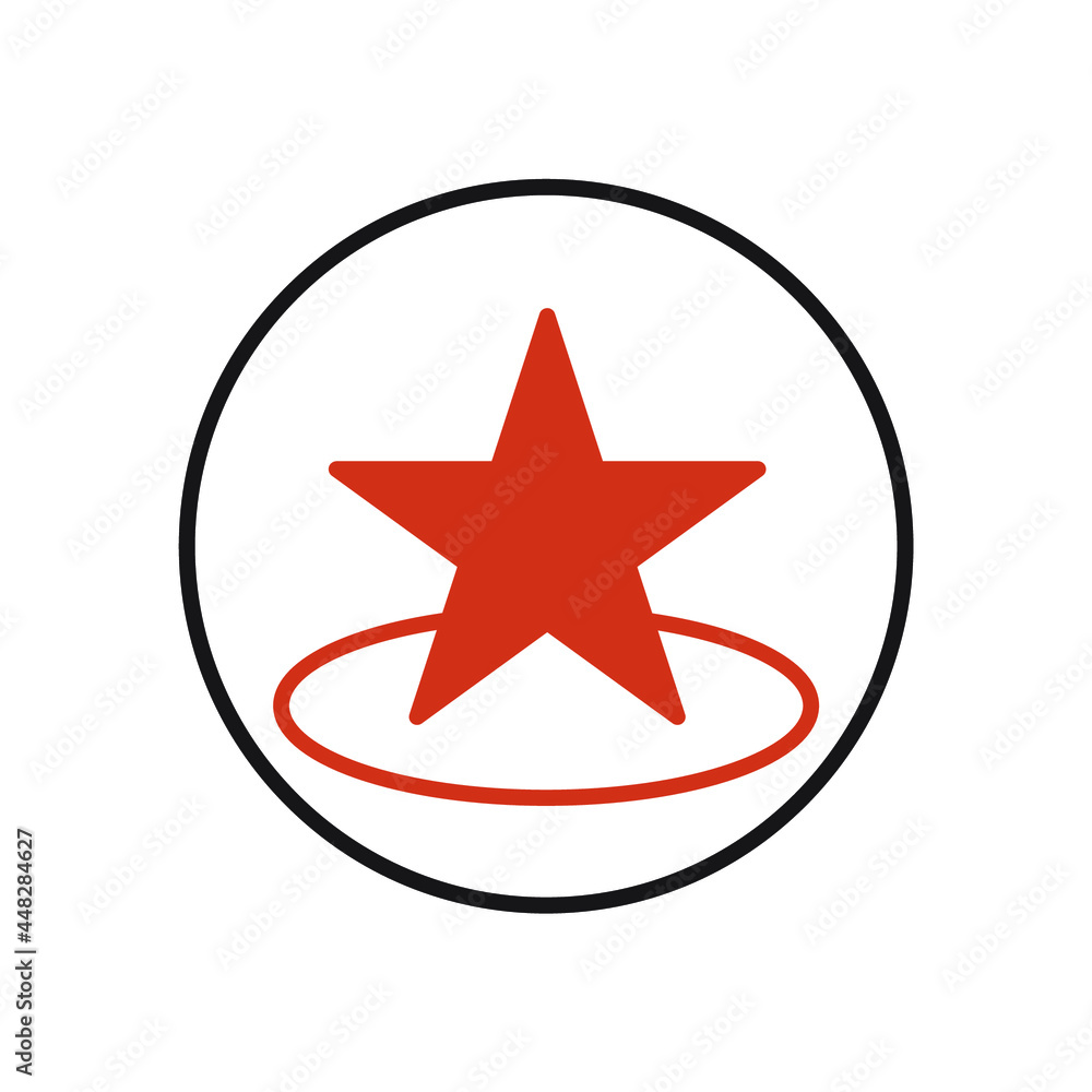 Stars in circle icons symbol vector elements for infographic web Stars in circle icons symbol vector elements for infographic web