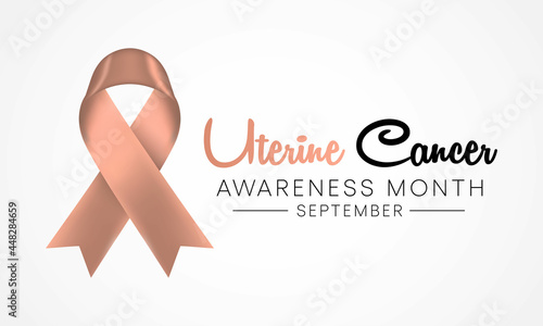 Uterine Cancer awareness month is observed every year in September, it is a type of cancer that begins in the uterus. Vector illustration