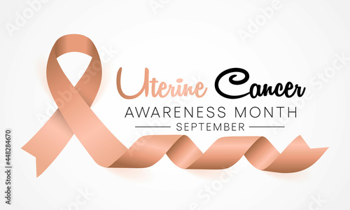 Uterine Cancer awareness month is observed every year in September, it is a type of cancer that begins in the uterus. Vector illustration