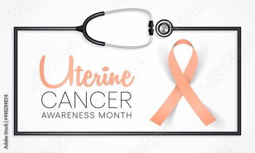 Uterine Cancer awareness month is observed every year in September, it is a type of cancer that begins in the uterus. Vector illustration