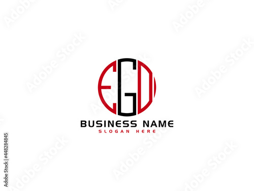 Creative EGO Logo Letter Vector Image Design For Business