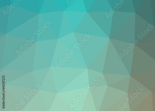 Abstract color Low-Polygones Generative Art background illustration