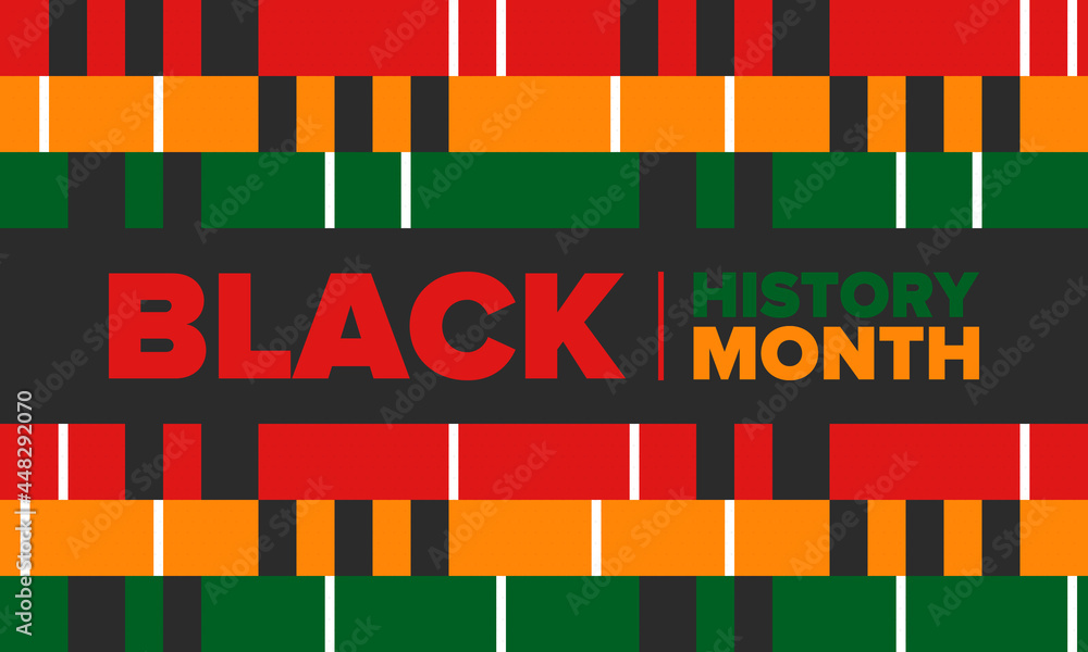 Obraz premium Black History Month. African American History. Celebrated annual. In February in United States and Canada. In October in Great Britain. Poster, card, banner, background. Vector illustration