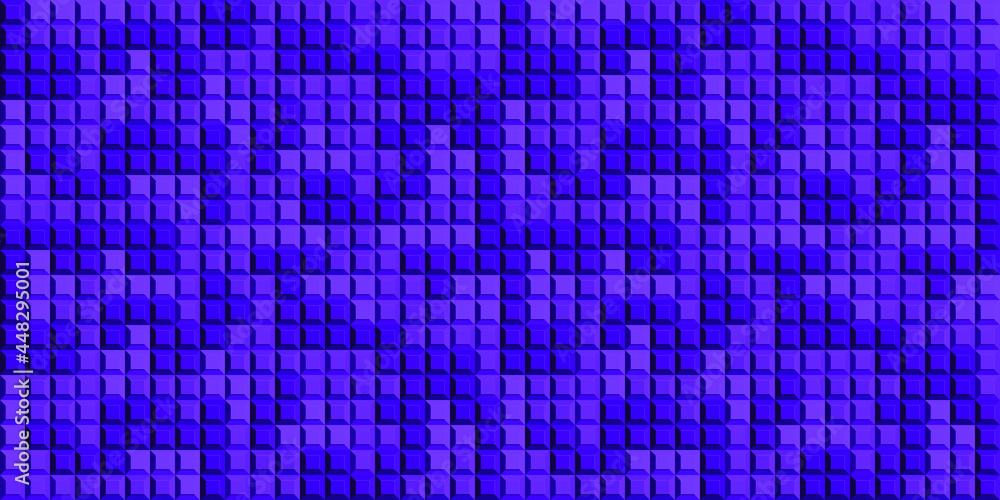 Blue geometric background. Mosaic tiles. Vector illustration.