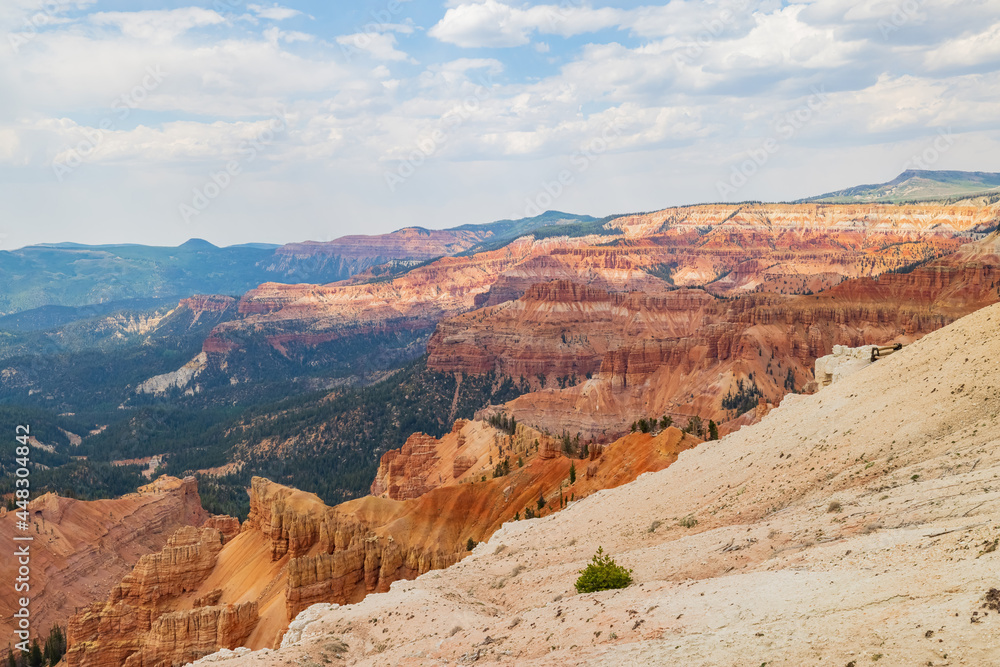 Aerial view of the beautiful Cedar Breaks National Monument