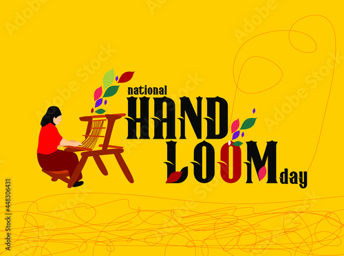 National Handloom Day. National handloom day banner and poster for social media and print media.