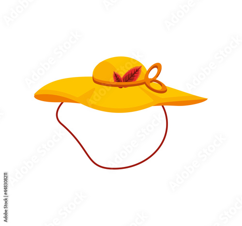 cute hat with leaf