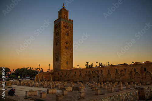 kasbah torre del oro at sunset