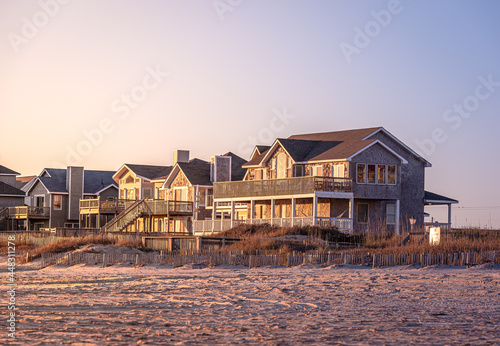 View of sunrise from Outer Banks near Jennette's Pier.