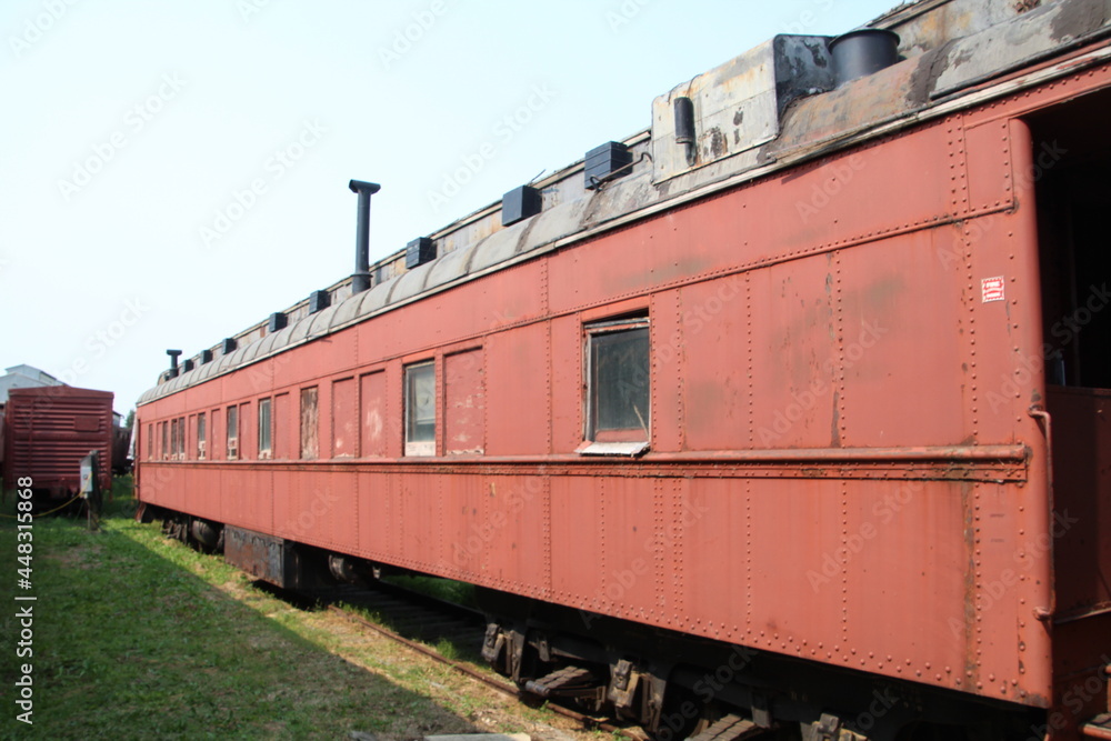 Red Railway Car, Alberta Railway Museum, Edmonton, Alberta Red Railway Car, Alberta Railway Museum, Edmonton, Alberta