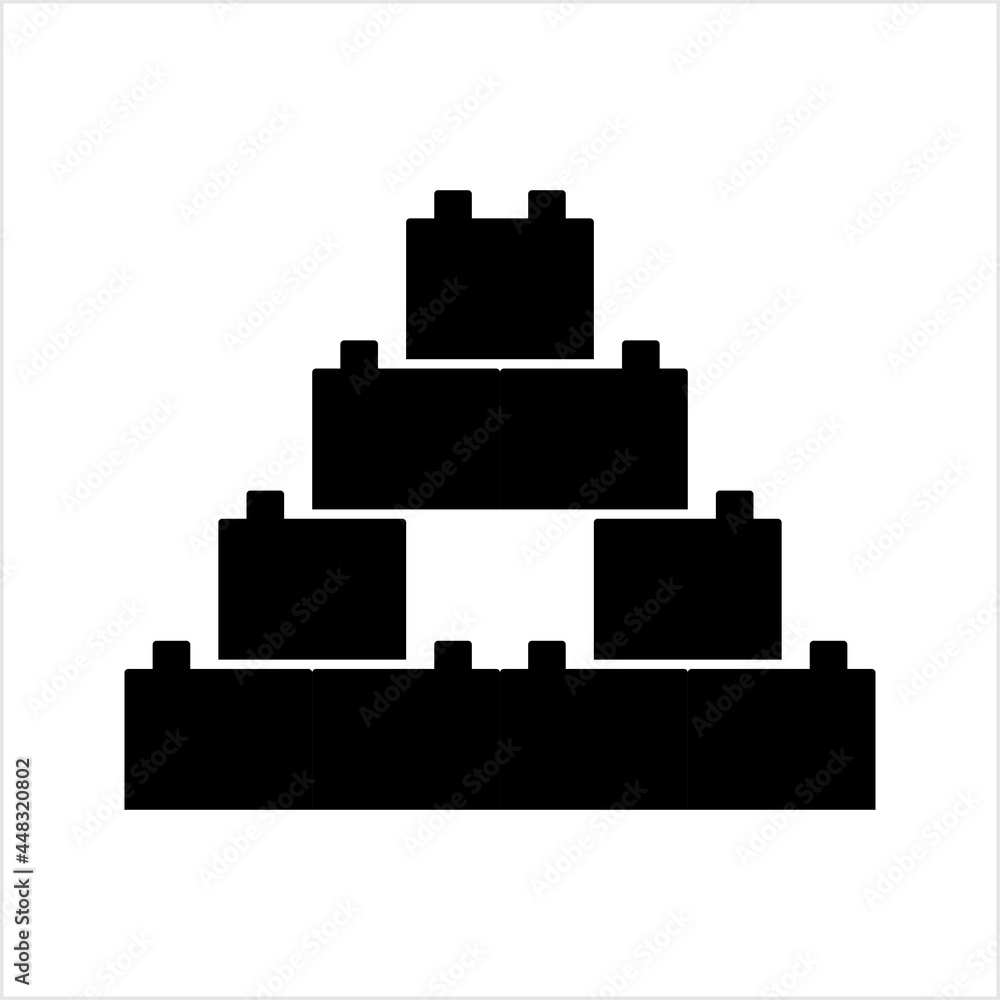 Toy Blocks Icon, Kids Children Block Building Toy Toy Blocks Icon, Kids Children Block Building Toy
