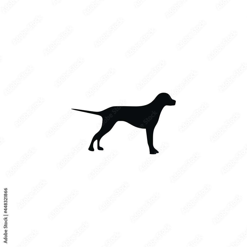 dog logo design concept icon template white background vector illustration