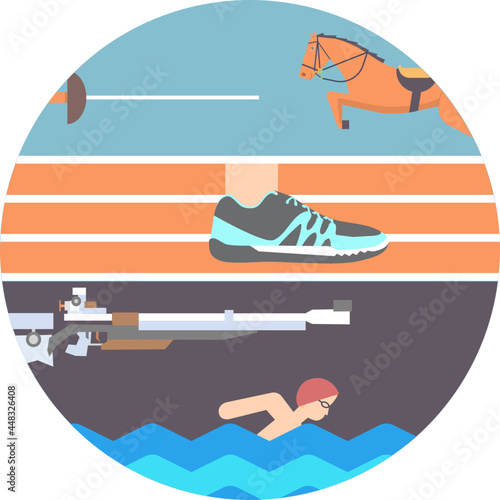 Pentathlon Icon
