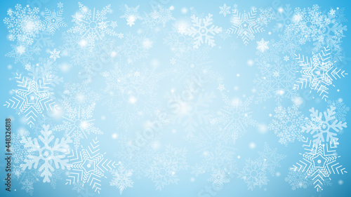 Snowflake with Christmas background vectro illustration