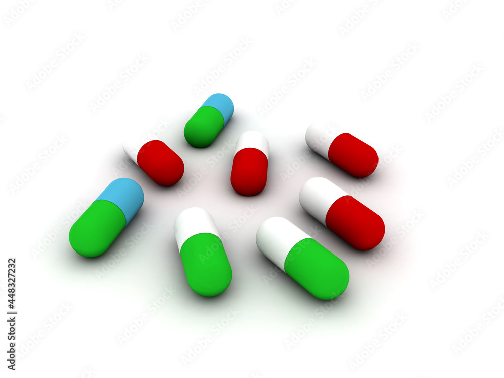 a large medical capsule with a medicinal product .3d rendering of a medicine capsule a large medical capsule with a medicinal product .3d rendering of a medicine capsule