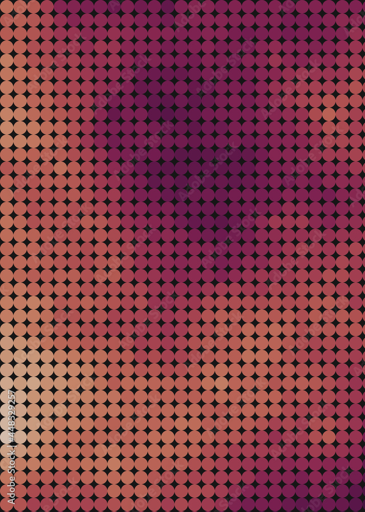 Obraz premium Color Pixels Cloud Abstract Computational Generative Art background illustration