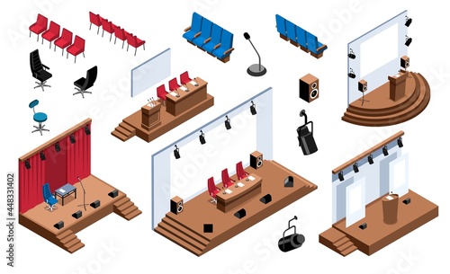 Conference Hall Stage Set
