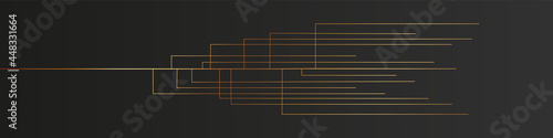 abstract texture with gold lines on black background