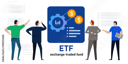 ETF exchange traded fund investor invest in mutual fund money financial related to indices index stocks market