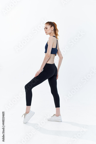 woman in sportswear workout energy lifestyle gym