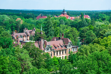 Wandcirkels Oud Ziekenhuis Beelitz Stille zaal van Beelitz-Heilstätten  © fuege01