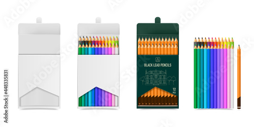 Pencils Packaging Templates