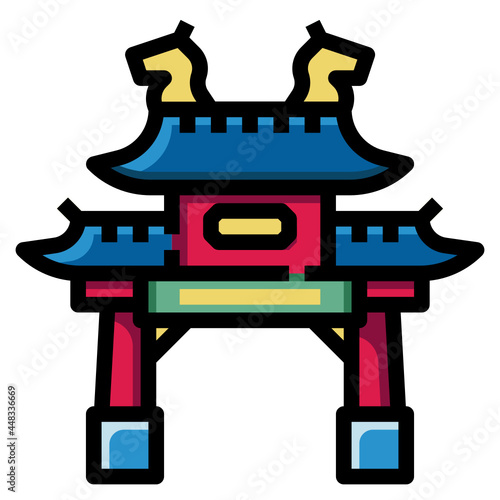 autumn_china line icon