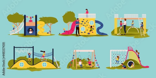 Kids Playground Flat Set