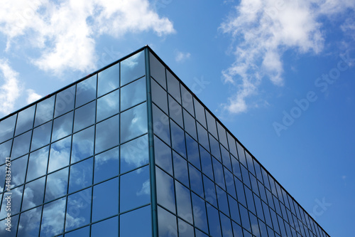 skyscraper glasses windows building corporation finance business success photo
