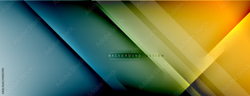 Abstract background. Shadow lines on bright shiny gradient background. Abstract background. Shadow lines on bright shiny gradient background.