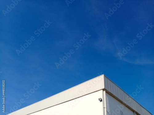 white wall with sky