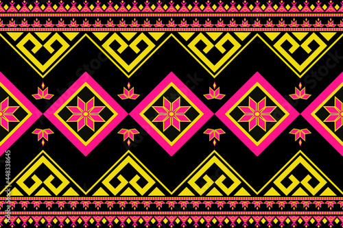 ethnic pattern, geometric pattern, seamless pattern design for background, wallpaper
