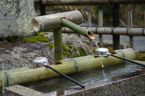 water pipe old, bamboo