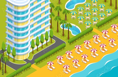 Isometric Hotel Illustration