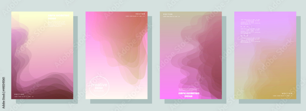 Creative hard paint cover design backgrounds vector. Minimal trendy style organic shapes pattern with copy space for text design for invitation, Party card,Social Highlight Covers and stories page