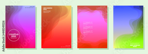 Creative hard paint cover design backgrounds vector. Minimal trendy style organic shapes pattern with copy space for text design for invitation, Party card,Social Highlight Covers and stories page