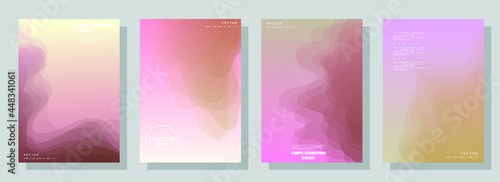 Creative hard paint cover design backgrounds vector. Minimal trendy style organic shapes pattern with copy space for text design for invitation, Party card,Social Highlight Covers and stories page