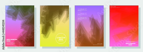 Creative hard paint cover design backgrounds vector. Minimal trendy style organic shapes pattern with copy space for text design for invitation, Party card,Social Highlight Covers and stories page