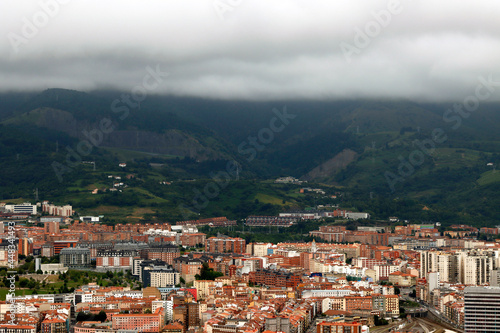 View of Bilbao from a hill