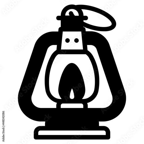 lamp glyph icon