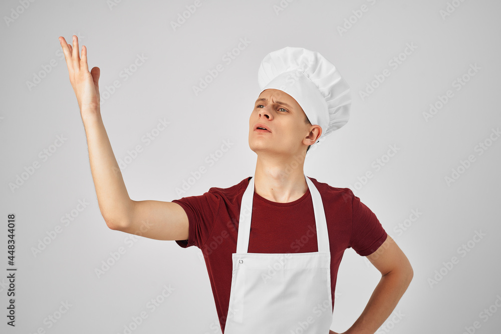 man in chef uniform serious facial expression emotions restaurant man in chef uniform serious facial expression emotions restaurant