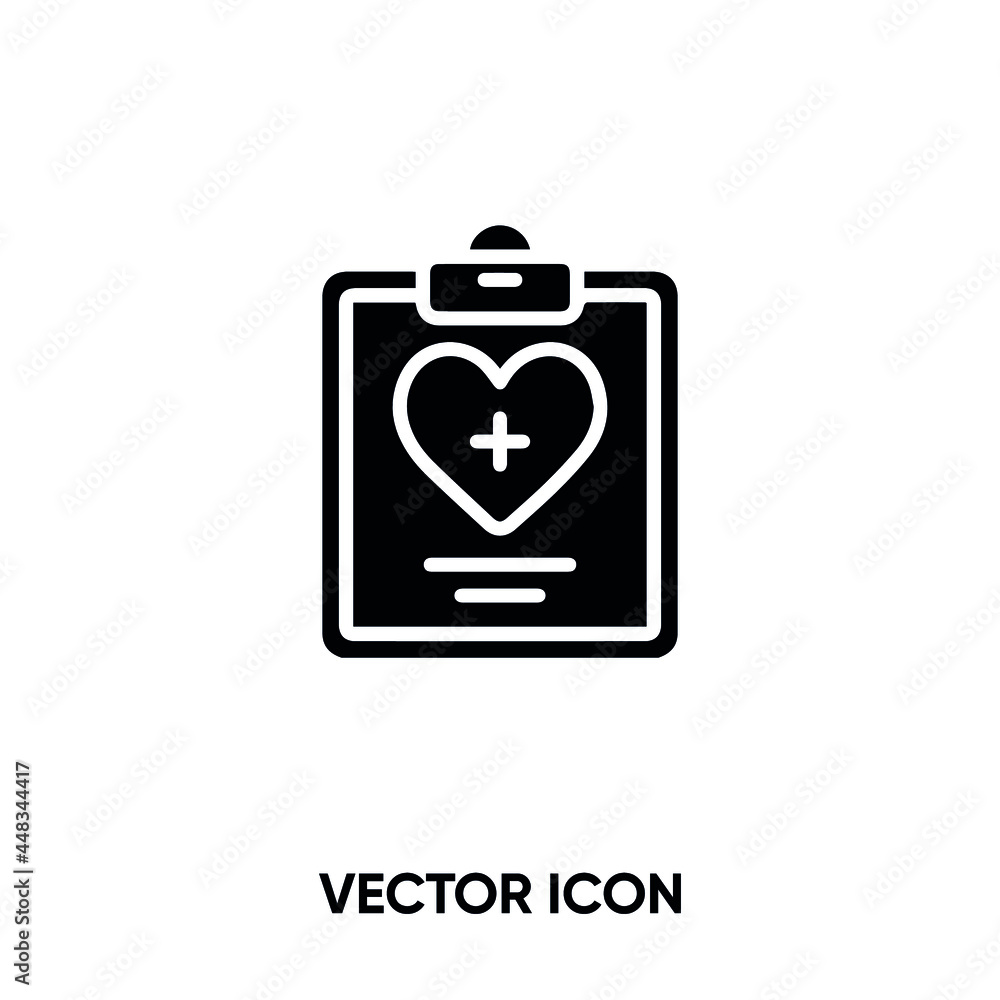 Medical report vector icon . Modern, simple flat vector illustration for website or mobile app. Medical form and record symbol, logo illustration. Pixel perfect vector graphics Medical report vector icon . Modern, simple flat vector illustration for website or mobile app. Medical form and record symbol, logo illustration. Pixel perfect vector graphics