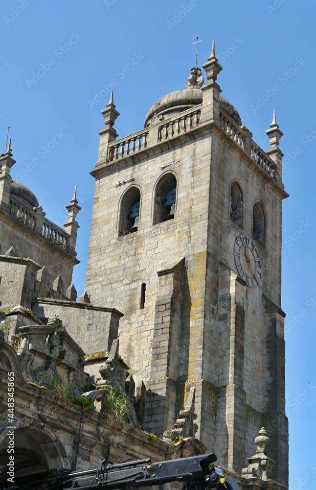 Tower of the Se cathedral in Porto - Portugal