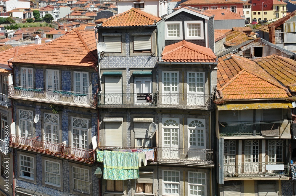 Traditional historic facades in Porto - Portugal Traditional historic facades in Porto - Portugal