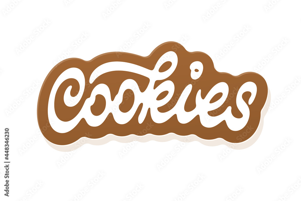 Fototapeta premium Cookies vector lettering