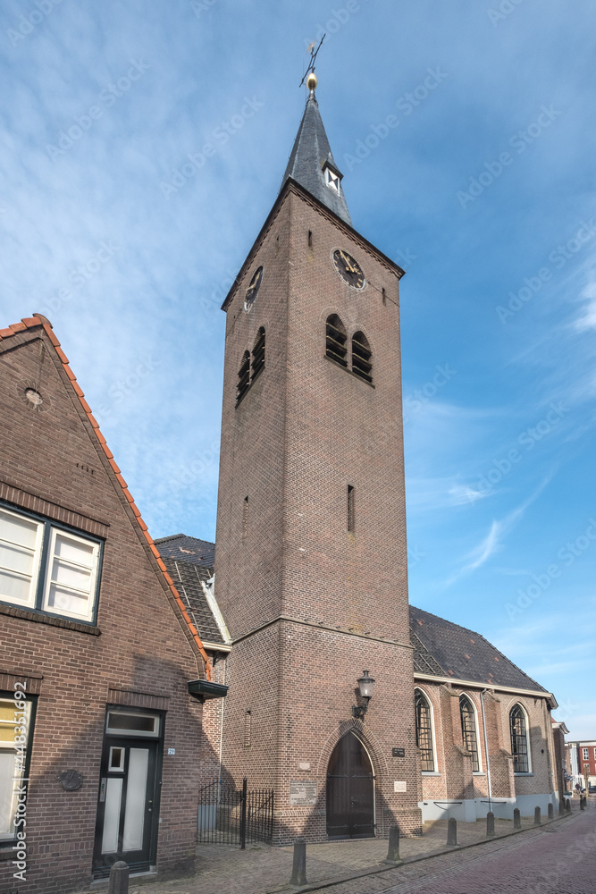 Obraz premium Hervormde kerk Zwartsluis, Overijssel Province, The Netherlands
