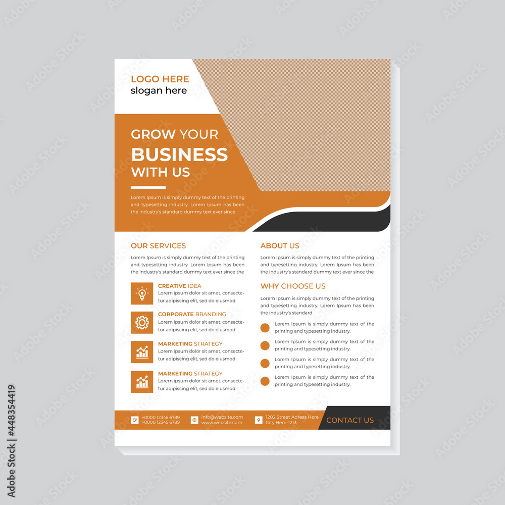 Obraz premium Creative Modern Corporate Flyer Template Design