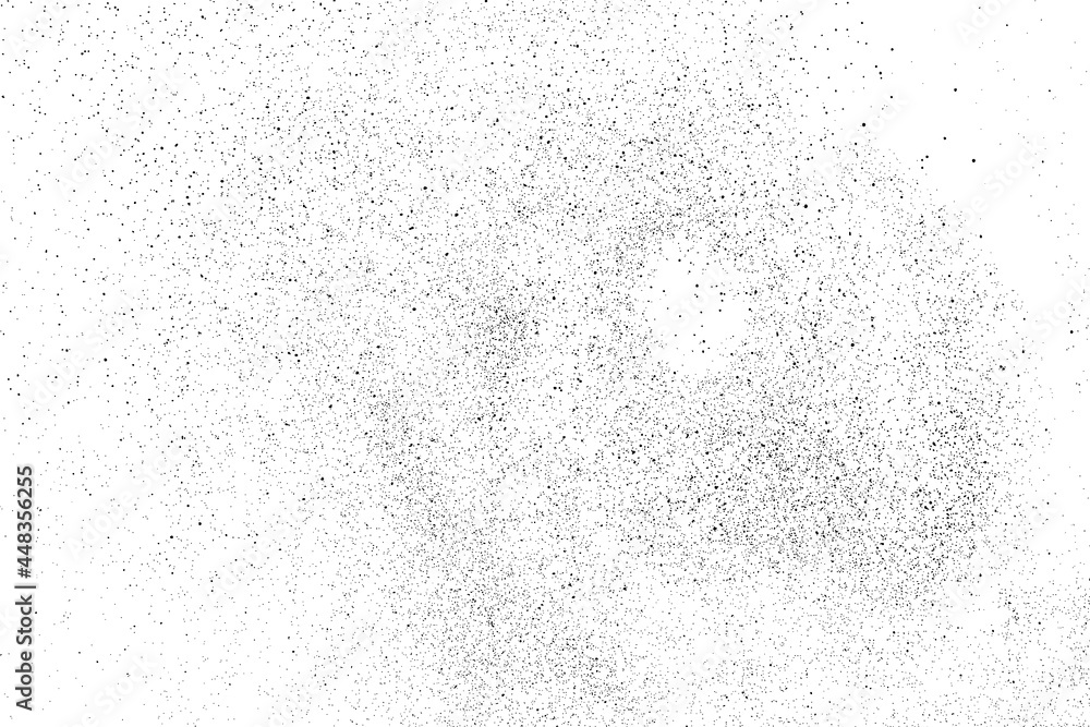 Distressed black texture. Dark grainy texture on white background. Dust overlay textured. Grain noise particles. Rusted white effect. Grunge design elements. Vector illustration, EPS 10. Distressed black texture. Dark grainy texture on white background. Dust overlay textured. Grain noise particles. Rusted white effect. Grunge design elements. Vector illustration, EPS 10.